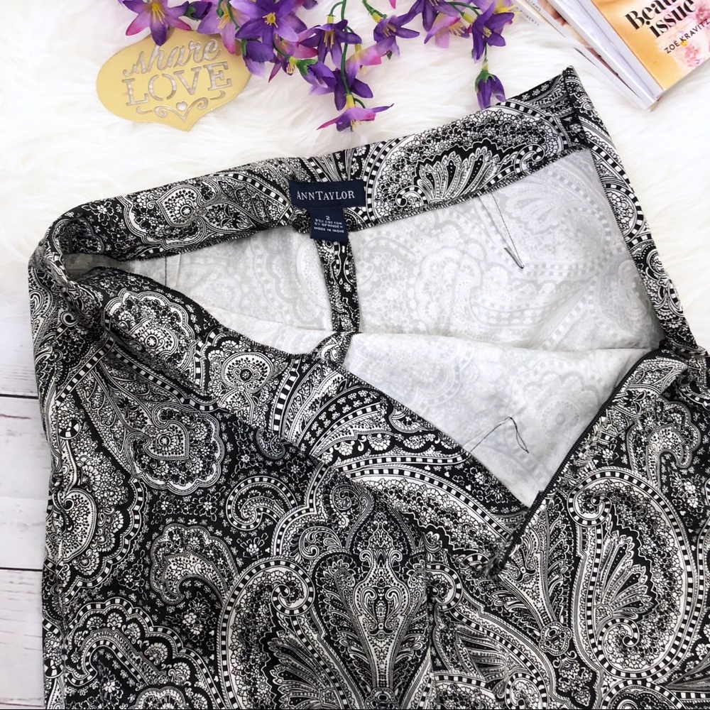 3/$30 Ann Taylor 2 Ankle Boho Patter Pants - Picture 3 of 7